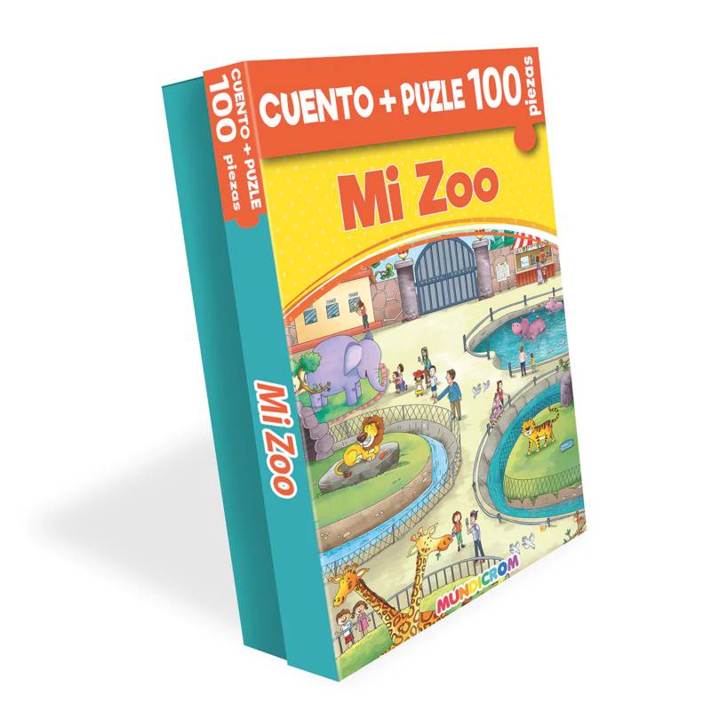 CUENTO + PUZZLE MUNDICROM MI ZOO (100 PIEZAS) 1