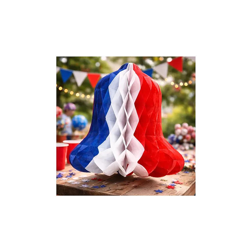 DECORACION FIESTAS PATRIAS CAMPANA TRICOLOR GLAM 50CMS. 1UNID. 1