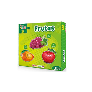PUZZLE PEQUE FRUTAS MUNDICROM 3 PUZZLES +3a (4-5-6 PZAS.)
