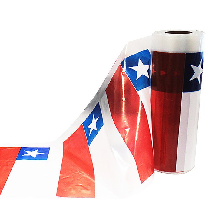 ROLLO BANDERA CHILENA GLAM 20 CMS. X 50 MTS. 1