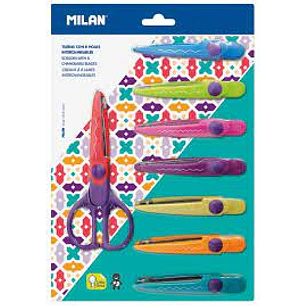 TIJERA MILAN ZIGZAG 8HJS. INTERCAMBIABLES