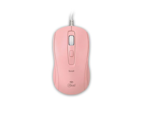 MOUSE ALAMBRICO MLAB SCROLL M40C 1600DPI ROSADO 1