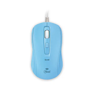 MOUSE ALAMBRICO MLAB  SCROLL M40C 1600DPI CELESTE