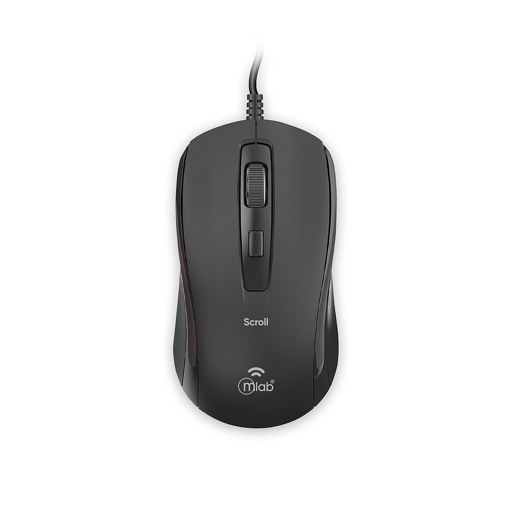 MOUSE ALAMBRICO MLAB SCROLL M40C 1600DPI NEGRO 1