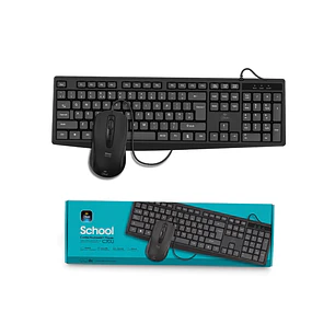 KIT TECLADO Y MOUSE 1600DPI MLAB ALAMBRICO USB C70U