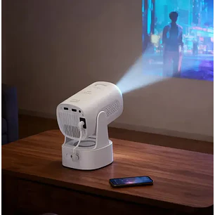 PROYECTOR MLAB SMART TUBE PRO RECARGABLE 4800 LUMENES 1080PX720 AV/USB/HDMI/BT5.3 WIFI 6 
