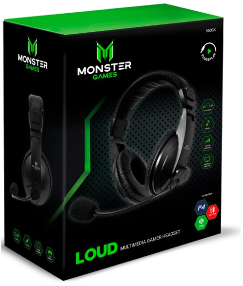 AUDIFONO GAMER MONSTER AU624 PARA PS4/XBOXONE/SWITCH 1