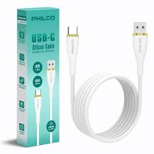 CABLE DE SILICONA PHILCO USB 2.0 A TIPO C / 1.2 MTS FLC2608CG VERDE 1
