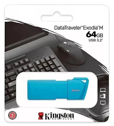 PENDRIVE KINGSTON DTXM/64GB 3.2 DATATRAVELER EXODIA CELESTE 1