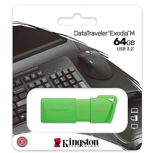PENDRIVE KINGSTON KC-U2L64-7LG/64GB 3.2 DATATRAVELER EXODIA VERDE