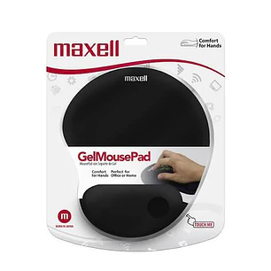PAD MOUSE MAXELL CON APOYA MUÑECA NEGRO GEL