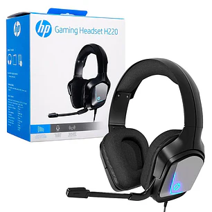 AUDIFONO GAMER HP STEREO C/MICROFONO C/CANCELACION DE RUIDO C/LUZ H220