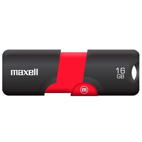 PENDRIVE MAXELL FLIX RETRACTIL 2.0 16GB ROJO 1