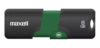 PENDRIVE MAXELL FLIX RETRACTIL 8 GB VERDE 1