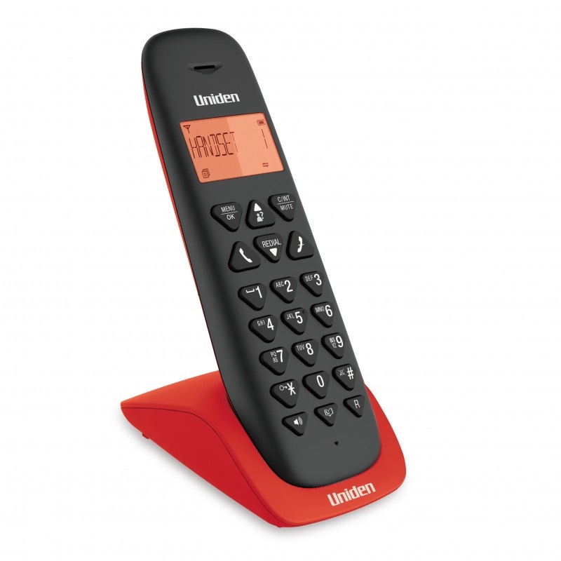TELEFONO INALAMBRICO UNIDEN AT3102 ROJO 1
