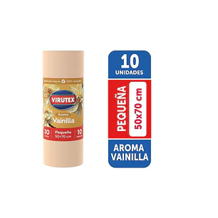BOLSA BASURA VIRUTEX RECICLADA AROMA VAINILLA 50 x 70  (10 UNID.)