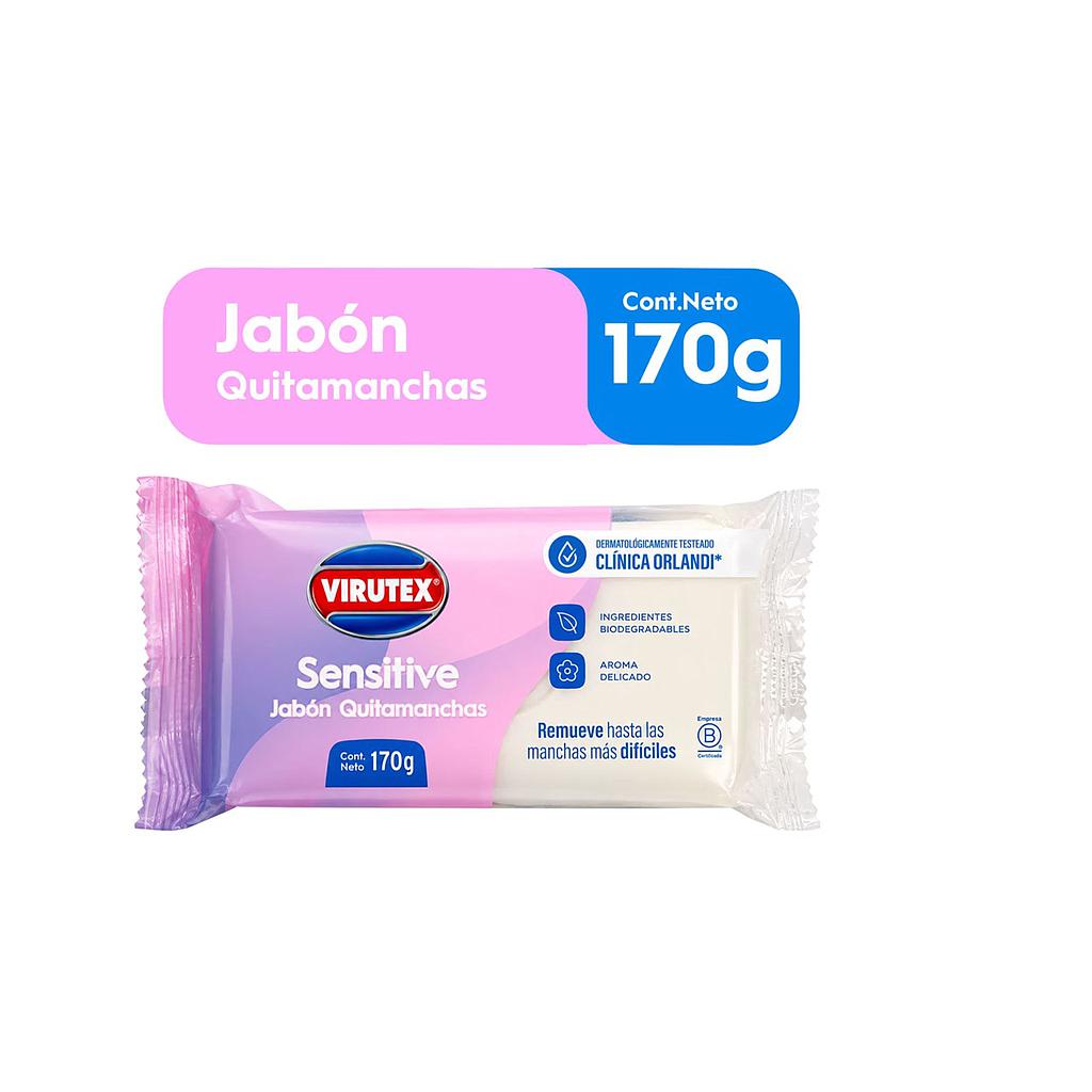 JABON SENSITIVE QUITA MANCHAS 170GRS. VIRUTEX 1