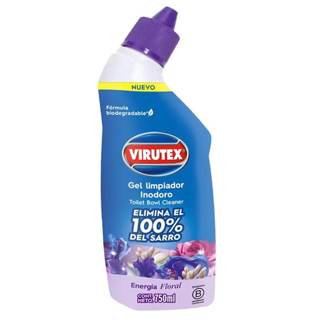 LIQUIDO GEL LIMPIADOR INODORO ENERGIA FLORAL 750ML. VIRUTEX 1