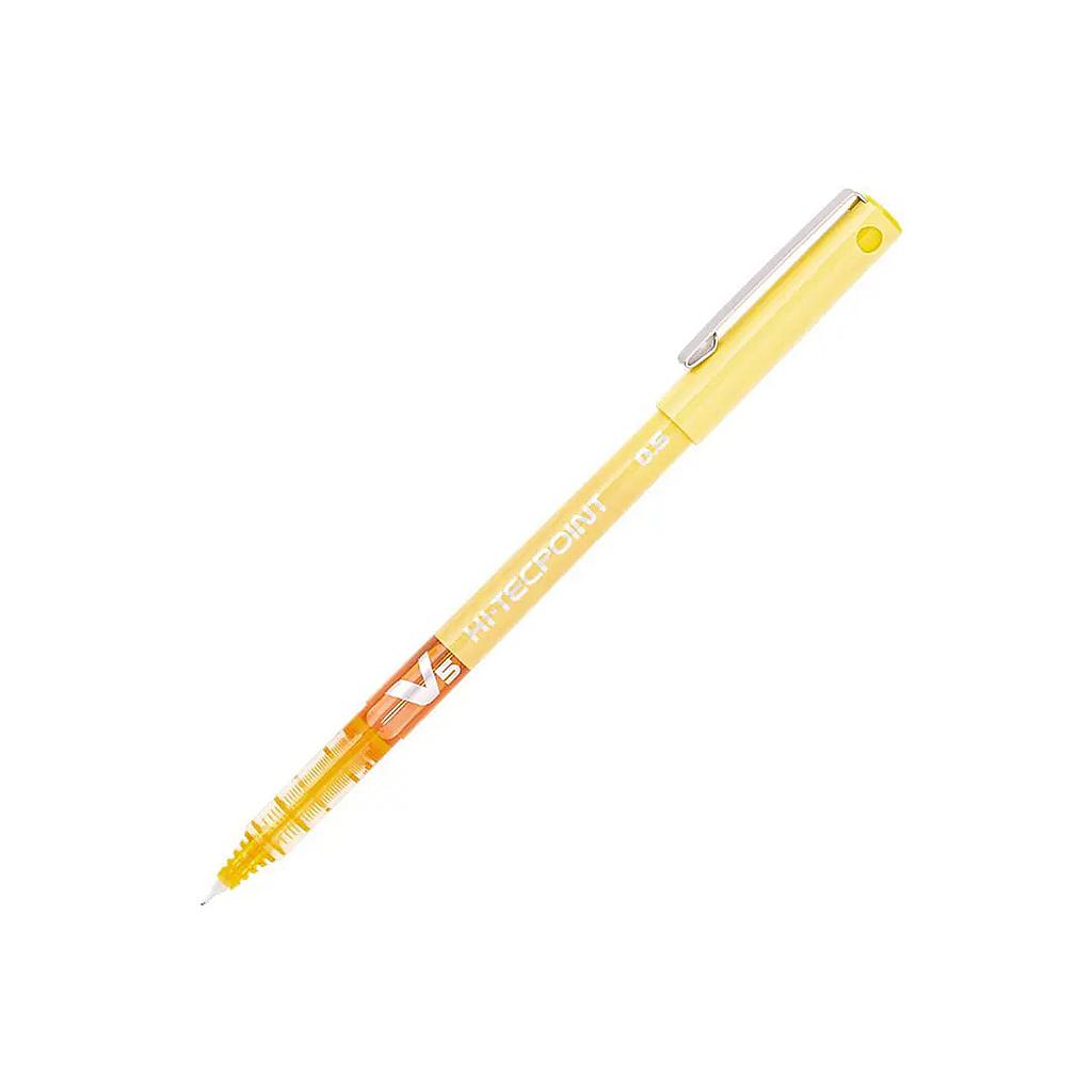 LAPIZ TINTA PILOT HI-TECPOINT V-5 0.5 AMARILLO 1
