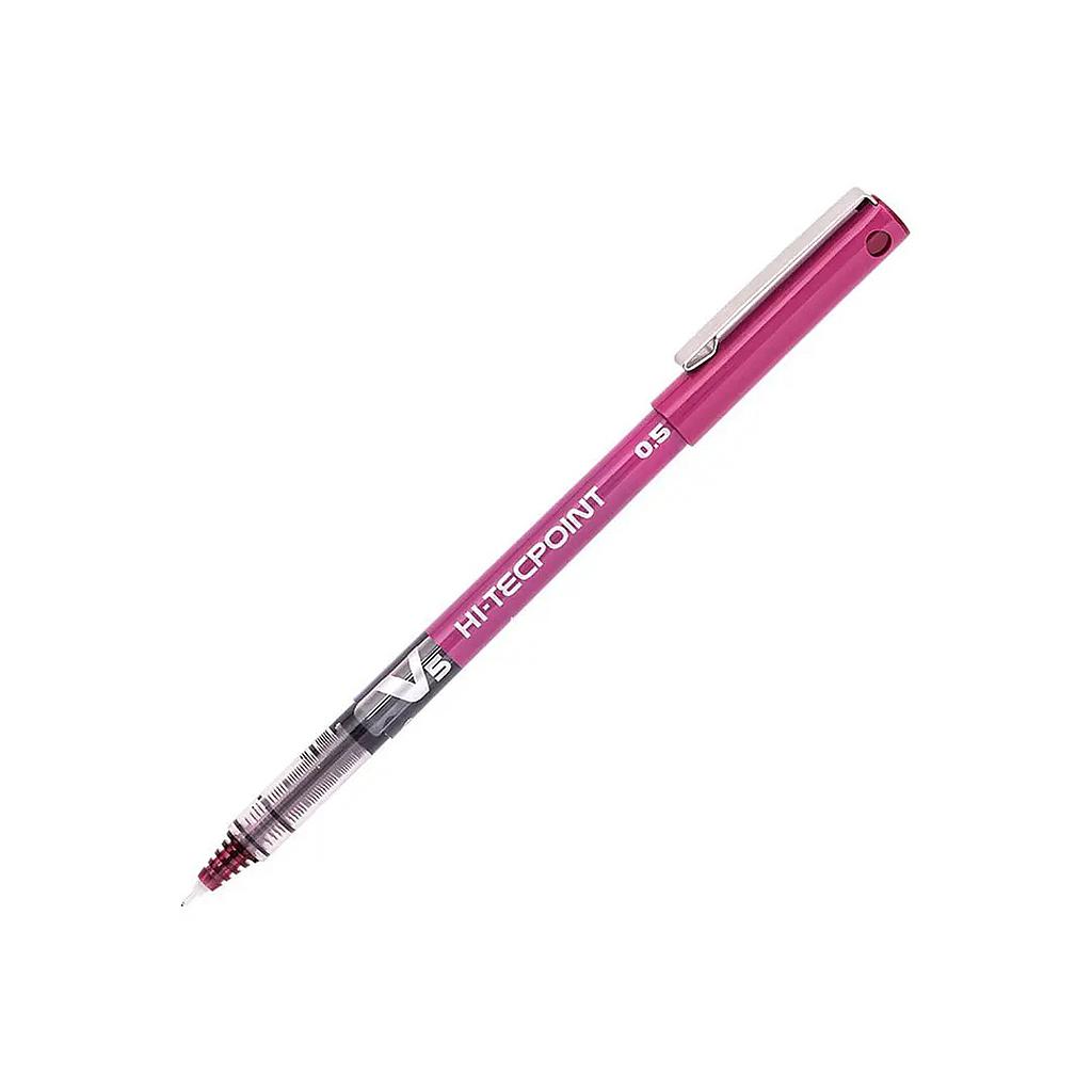 LAPIZ TINTA PILOT HI-TECPOINT V-5 0.5 ROSADO 1