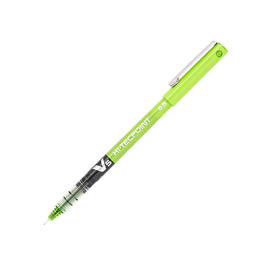 LAPIZ TINTA PILOT HI-TECPOINT V-5 0.5 VERDE CLARO 1