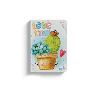 LIBRETA FLEXI MINI LOVE YOU 64 HJS. 5MM