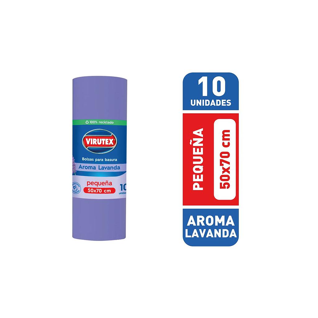 BOLSA BASURA VIRUTEX RECICLADA AROMA LAVANDA 50 x 70 (10 UNID.) 1