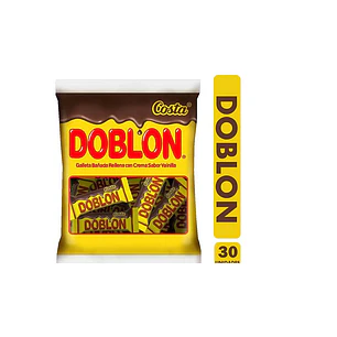 BOLSA GALLETA DOBLON COSTA BARRA 16 GRS. x 30 UNDS.