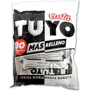 BOLSA TUYO COSTA OBLEA BAÑADA 30 UNID.