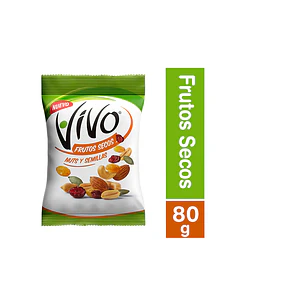 NUTS SEMILLAS FRUTOS SECOS VIVO 80 GRS.