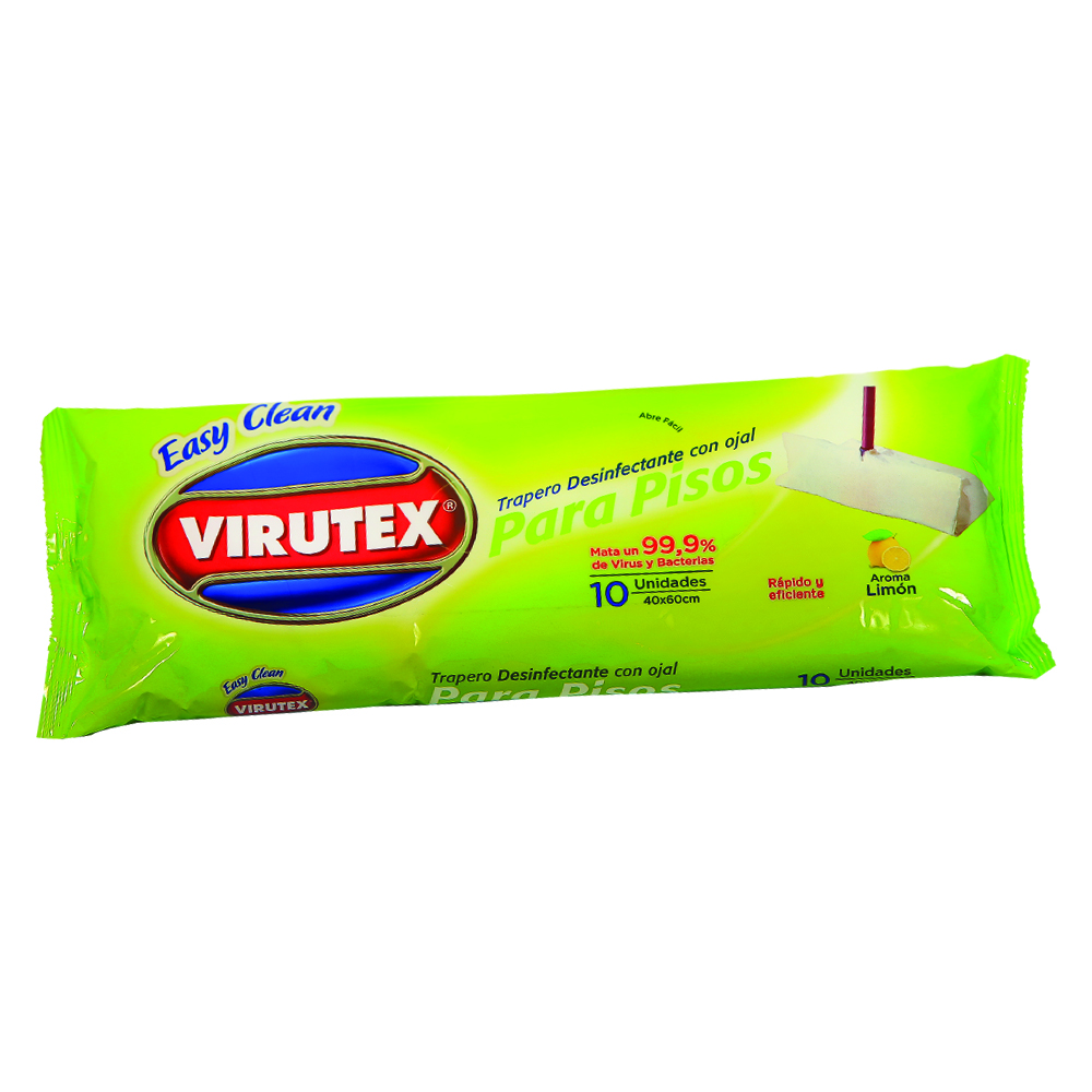 TRAPERO HUMEDO VIRUTEX DESINFECTANTE 10 UND. CREATIVA ( CA ) 1