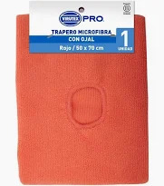 TRAPERO MICROFIBRA VIRUTEX 50 X 70 ROJO CON OJAL 1