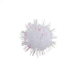 POMPONES ADIX GLITTER BLANCO 25 Unid. (A708016)