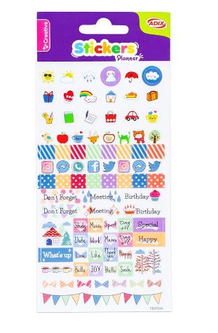 STICKERS PARA PLANNER ADIX (A550002) 1