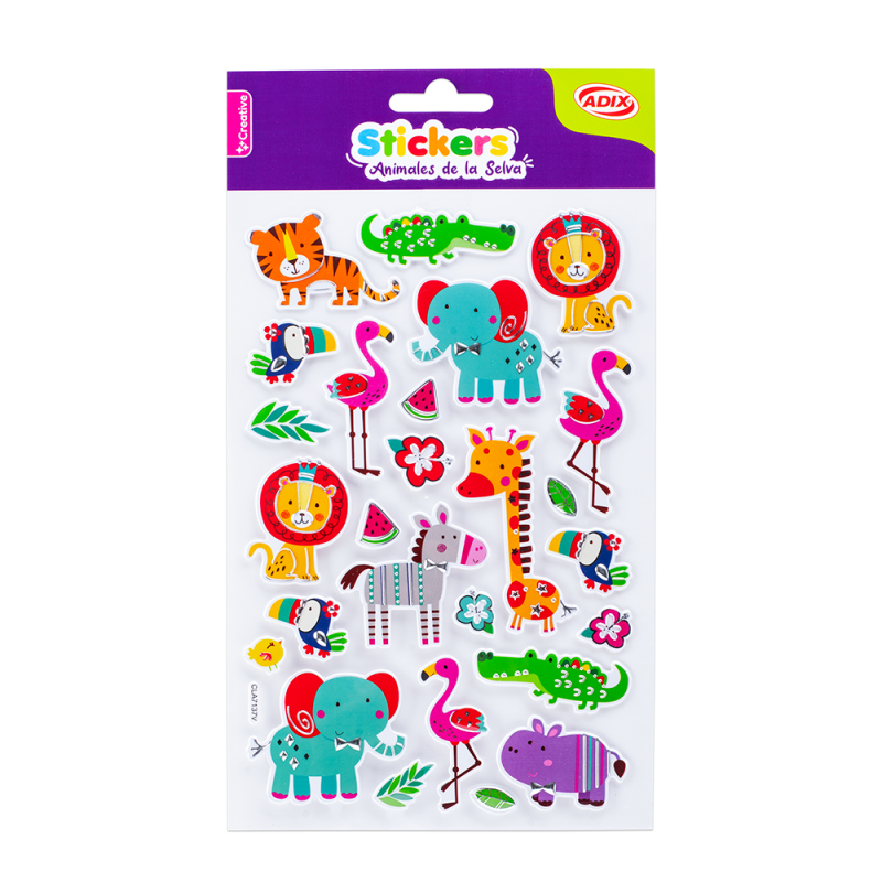 STICKERS ANIMALES DELA SELVA ADIX (A550009) 1