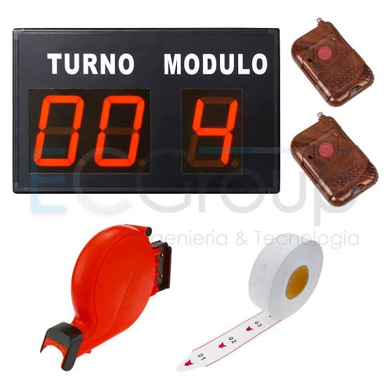 KIT PANTALLA SU TURNO C/ DISPENSADOR + ROLLO SU TURNO INALAMBRICA 1