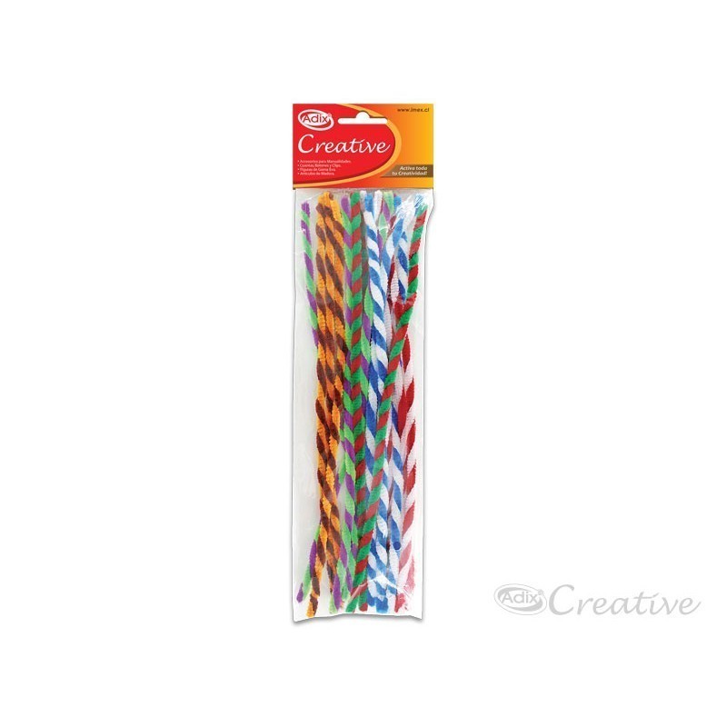 VARILLAS DE CHENILLLE TWIST ADIX  15 Unid.(A709003) 1