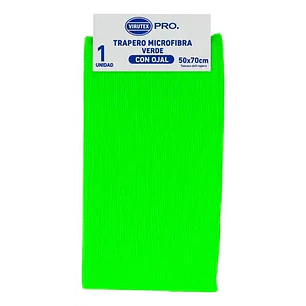 TRAPERO MICROFIBRA VIRUTEX 50 X 70 VERDE CON OJAL