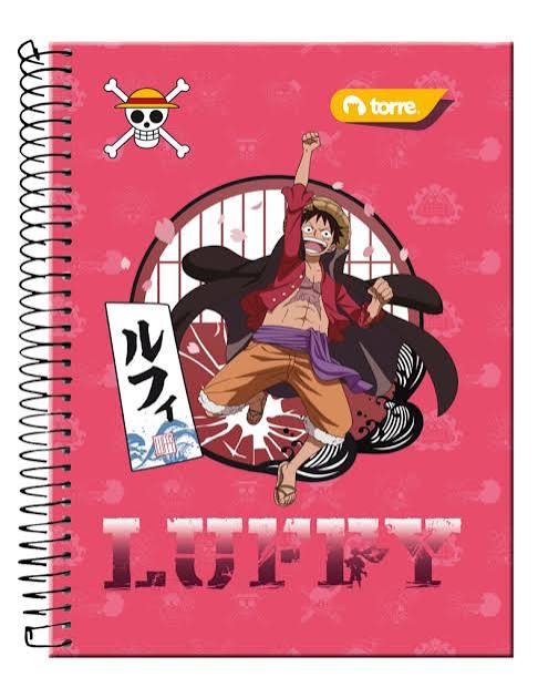 CUADERNO TORRE TOP ONE PIECE 7mm 150 Hjs  1
