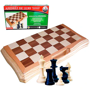 JUEGO AJEDREZ CAJA MADERA GRANDE 39X39 CMS. 3+ 