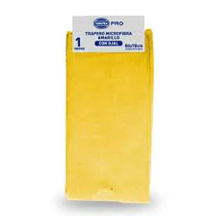 TRAPERO MICROFIBRA 50 X 70 CMS AMARILLO C/OJAL VIRUTEX PRO ( CA )