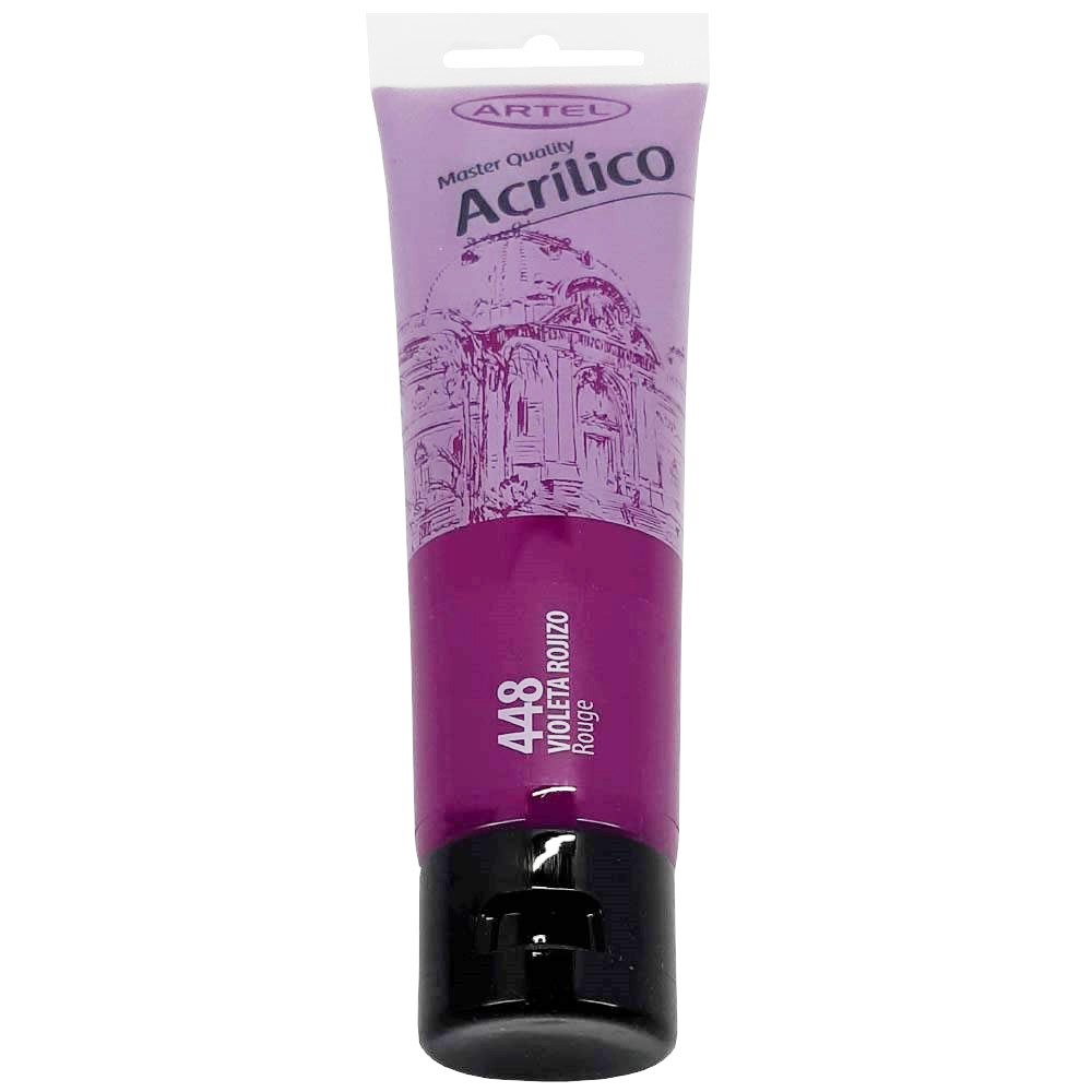 PINTURA ACRILICA ARTEL 100ML. VIOLETA ROJIZO N°448 1