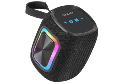 PARLANTE AIWA PORTÁTIL BLUETOOTH 12W RADIO FM NEGRO 1