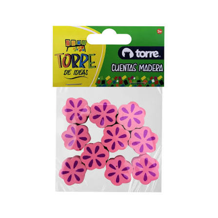 CUENTAS DE MADERA COLORES TORRE  1