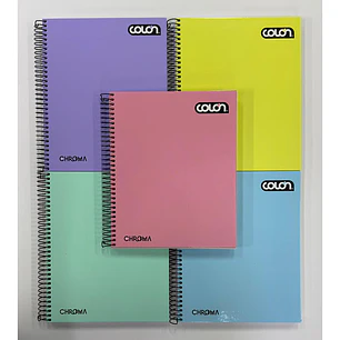 CUADERNO COLON BOOK 1/2 OFICIO CHROMA 7MM 120HJS