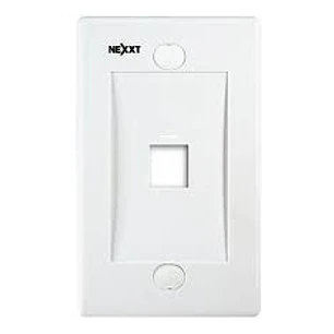 FACE PLATE SIMPLE NEXXT 1PTO RJ-45 BLANCO