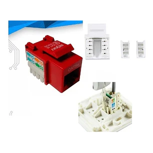 JACK NEXXT CAT5e 110 KEYSTONE ROJO