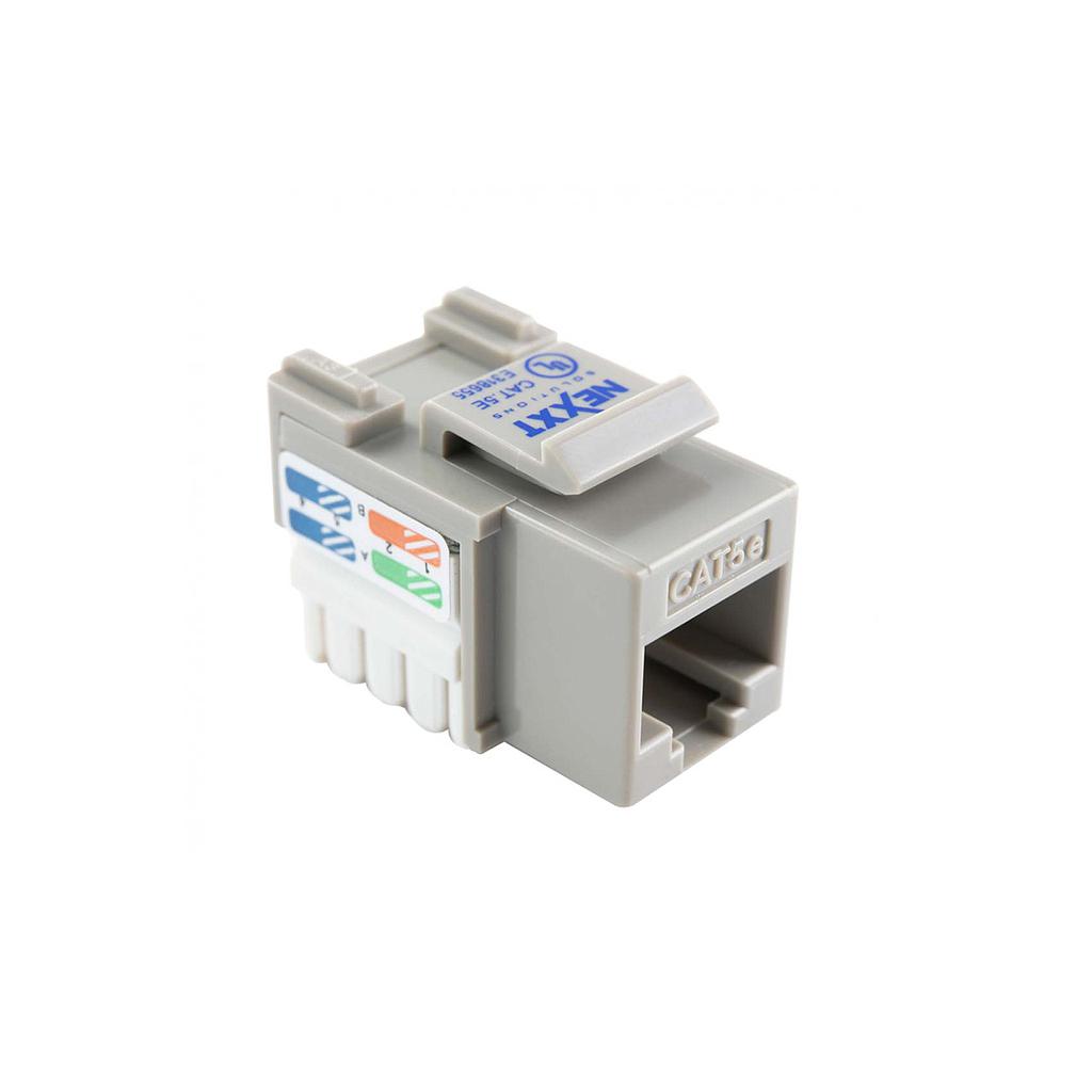 JACK NEXXT Cat5e TIPO 110 KEYSTONE GRIS 1