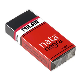 GOMA DE BORRAR MILAN NATA NEGRA 7024