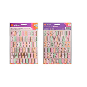 DECO STICKERS CARTON LETRAS CRAFTY DIS 1 VILLAGE